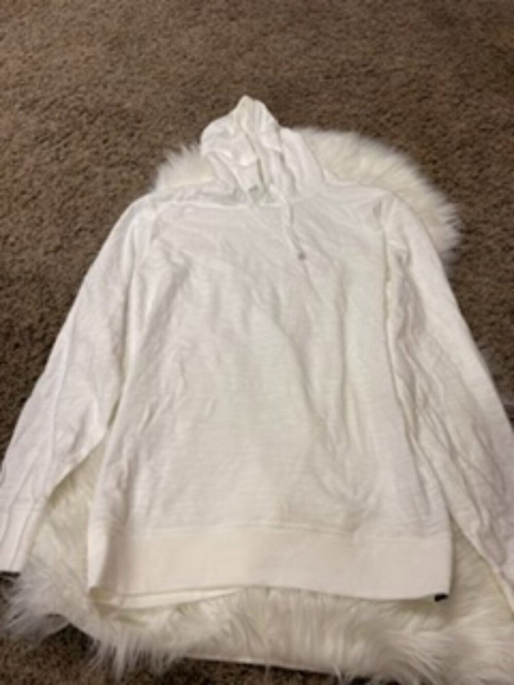 Faherty Sunwashed White Organic Cotton Hoodie